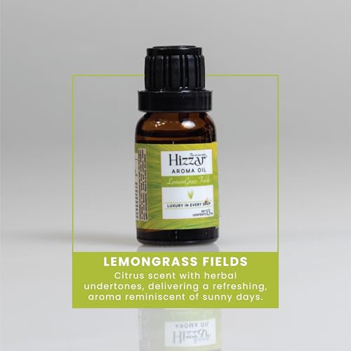 Image of Aroma Oil 60ml | Pack of 4 | Lemongrass Fields, Royal Oudh, Lavender Garden & Bakhur | Best for Aromatherapy | Used in Diffusers, Candles, Air Fresheners, Soaps etc. | 15ml X 4