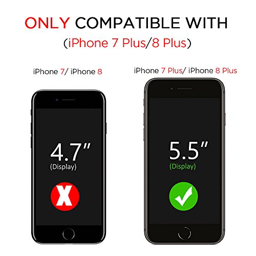 Hython Designed For Iphone 8 Plus, Iphone 7 Plus Case, Heavy Duty Defender Protective Bling Glitter Sparkle Hard Shell Hybrid Shockproof Rubber Bumper Cover For Iphone 7 Plus And 8 Plus, Gold #TOP6