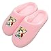 Monkey D. Luffy Zapatillas de Estar En Casa Mujer, Pantuflas One Piece Anime Peluche Cálidas Suaves, Zapatilla Invierno Suela de Goma Dura Antideslizante Interior Exterior,37/39 EU