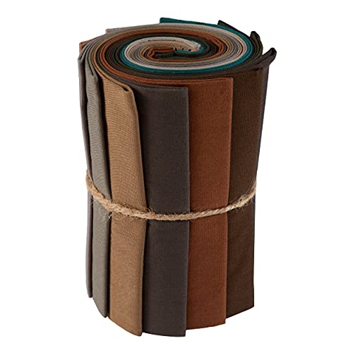 Hoffman Fabrics Hoffman Batik Me & You Indah Solid Fat Quarter Bundle 12pcs, Earth