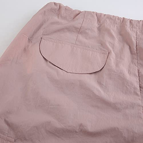 Pantalon Ample à Jambe Large Rose avec Sangle pour Femme Active