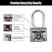 Master Lock 1SSQLF Stainless Steel Outdoor Padlock with Key, 4 Pack Keyed-Alike