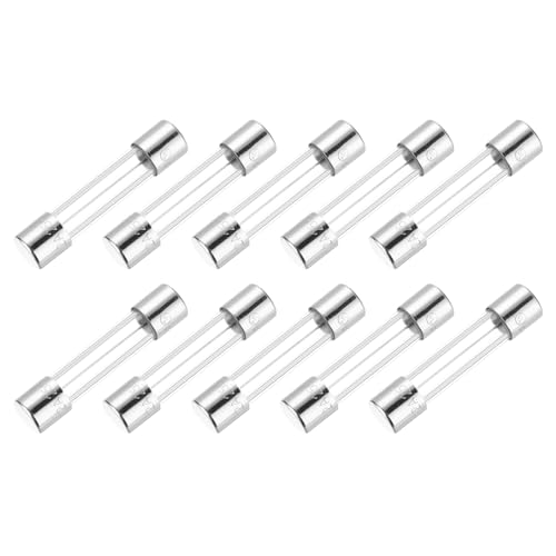 Image of sourcing map 12A 250V Glass Fuse 6x30mm Time Delay Fuse (Pack of 10)