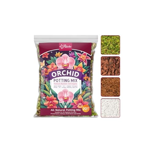 Riare 2L Orchideen Substrat Mix mit Rinde Perlit Kokosfaser & Moos