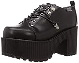 Josuke 2601003 Women's Platform Lace-up Shoes - black