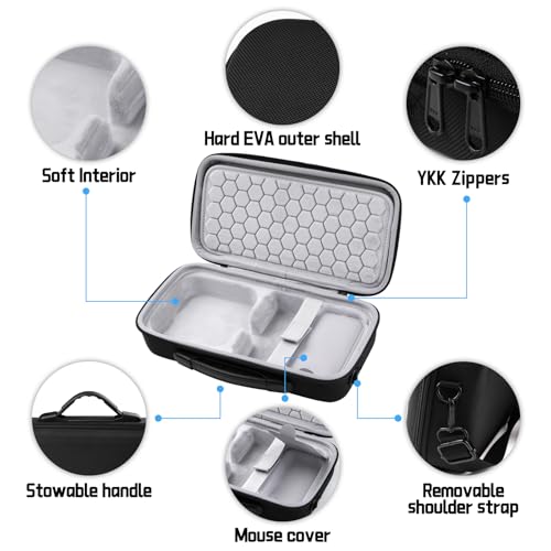 Funda rígida de viaje para Mac Mini M4 / M4 Pro (2024), incluye compartimentos para teclado Magic, mouse, trackpad y accesorios, bolsa protectora para computadora de escritorio Mac Mini (solo funda) miniatura 4