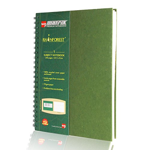 Image of BILT Matrix Rainforest Series Notebook - A4, Single Ruled