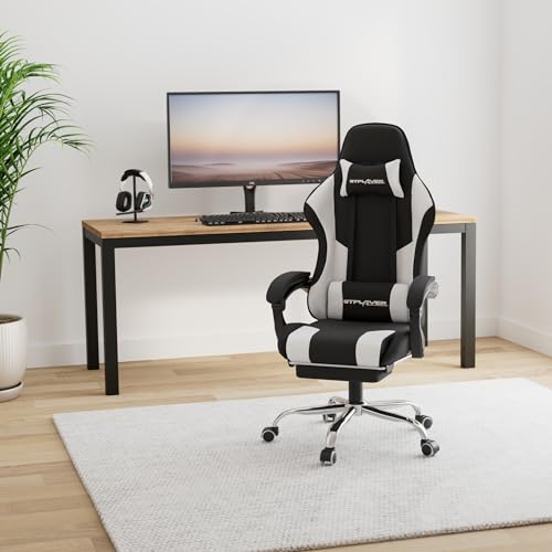 image for GTPLAYER Gaming Chair, Computer Chair with Footrest and Lumbar Support