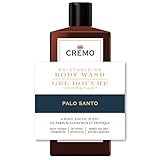 Cremo Rich-Lathering Palo Santo Body Wash for Men, Notes of Bright Cardamom, Dry Papyrus and Aromatic Palo Santo, 473 mL