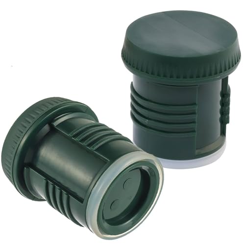 Replacement Thermos Stopper 2Pcs Green Bottle Stopper for Stanley Classic Vacuum Insulated Wide Mouth Bottle (1.1 QT, 2 QT)