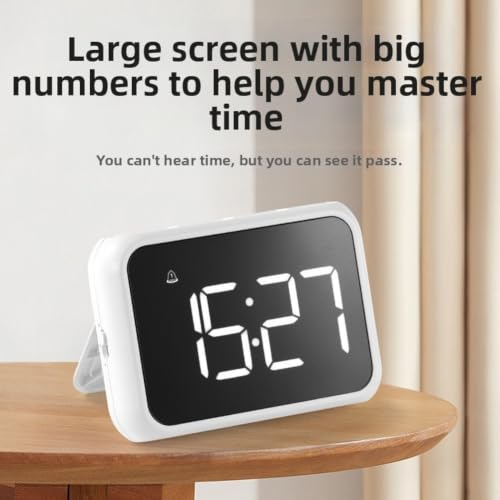 Reloj despertador digital LED para evitar luces molestas de noche con brillo ajustable 7