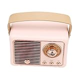 [Delicado y portátil] El altavoz vintage cuenta con un diseño compacto y liviano, lo que lo hace fácil de transportar y para cualquier espacio.
