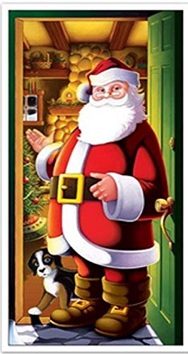Housse de Porte Père Noël Beistle pour Habillage Mural de Fêtes - 2