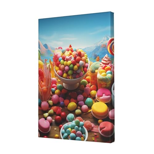 Poster Candy impression sur toile suspendre pour chambre et bureau