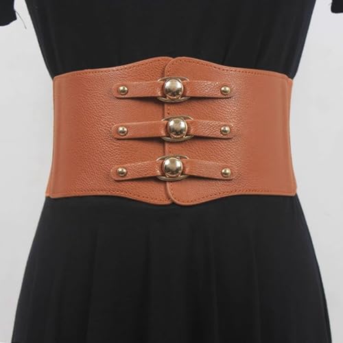 Dress Elastic Waist Seal Women's Versatile Waist Decorative Wide Skirt Belt Stylish Corset Belt3