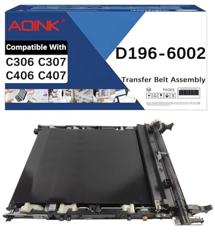 AQINK D196-6002 Transfer Belt Assembly Replacement for Ricoh D196-6002 Transfer Belt Assembly Compatible with Ricoh MP C306 C307 C406 C407 Printers (1-Pack)