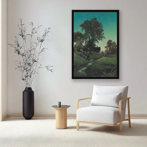 Maxfield Parrish Evening chef-d'œuvre en toile déco murale suspendre