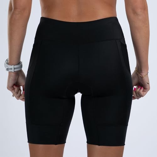 Zoot Women’s Core 8-Inch Tri Shorts, Quick Dry Performance Triathlon Short with Cycling Chamois Pad, Pockets & UPF 50+ Fabric4