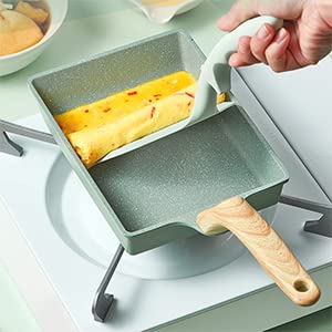 NILKANTH Omelette Pan Nonstick Tamagoyaki Egg Pan,Retangle Small Frying Pan,Non-Stick Coating (PFOA Free) 4