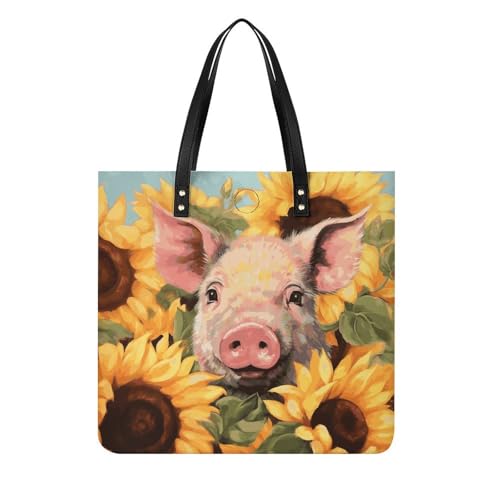 Sac fourre-tout en cuir synthétique chic pour le shopping quotidien
