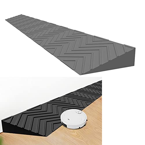SAIAODI Schwellenrampen, Bordsteinrampen für Den Innenbereich, 2 Bis 5,5 cm Hoch, Haushalt, rutschfeste Stufen, Rampen, Türöffnung für Fahrrad, Rollstuhl, Reinigung, Roboter, Garage, Lager Cover