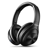 iTeknic - Auriculares Bluetooth inalámbricos con reducción de ruido activo ANC, auriculares estéreo plegables, micrófono integrado, antiruido, compatible con iPhone Android