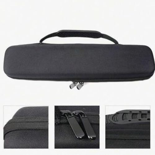 Black Zipper Carrying Case - Ideal for Recorder, Flute Soprano Recorder - Hard Case Cover with Storage Pouch (Grey)