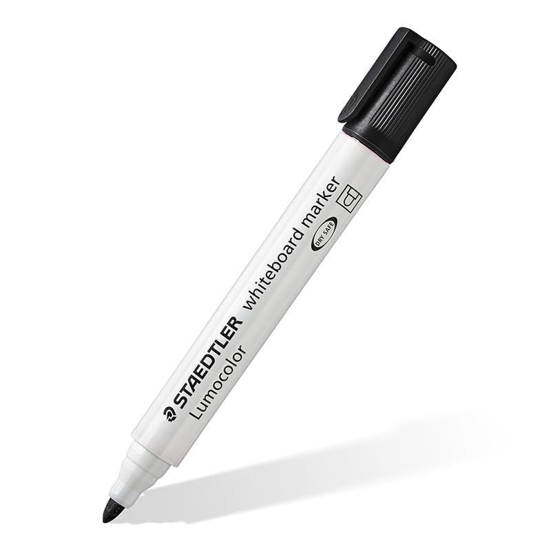 Pennarelli Per Lavagna Bianca STAEDTLER Lumocolor - Confezione Da 6 Colori Assortiti, Cancellabili A Secco
