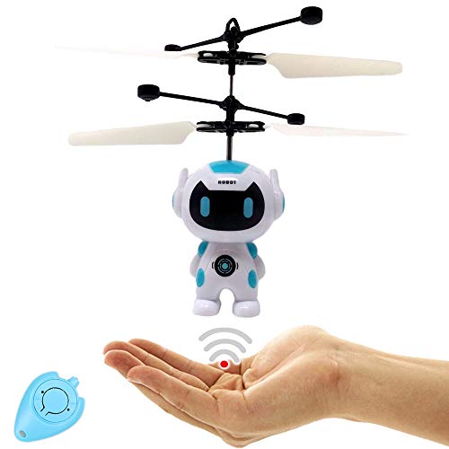 Fliegender Roboter Drohne Astronaut Superheld Space Robot Hubschrauber Einfach zu Steuern mit der Hand Inklusive IR Fernbedienung Das Spielzeug für