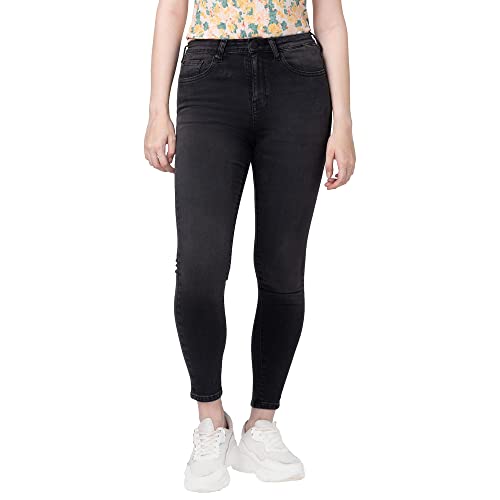 Image of Spykar Women's High Rise Cotton Super Skinny Ankle Length Jeans (Alexa)