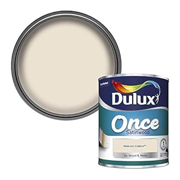 Dulux Once Satinwood Paint - Natural Calico - 750ML