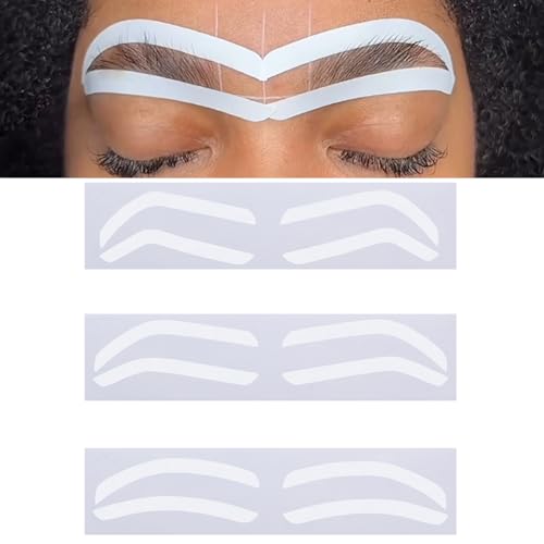 Pmu Dream AS-1 Airbrush Eyebrow Stickers Stencils Shape Tape Disposable Semipermanent Auxiliary Stickers Airbrush Brow Shaping Mapping Guide Tape Air Brush Templates cover