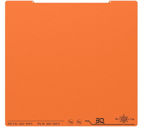 Image of BIQU CryogripPro Frostbite Matte Orange Cold Build Plate for Prusa MK4 /MK4S /MK3 /MK3S /CORE One /CORE One+ 3D Printers 254.5x241.5MM Double-Sided Upgrade Room Temperature Print Removable Surface Platform