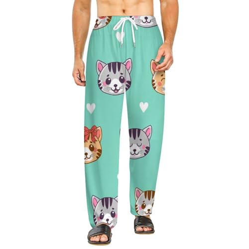 Pantalon de détente avec poches résolvant le manque de confort nocturne en taille S