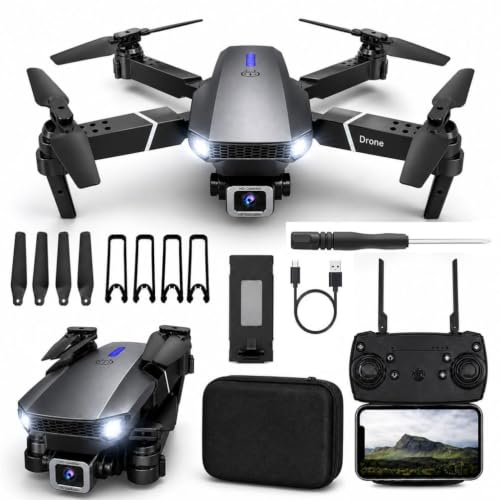 Image of dRoNe wItH hD DuAl cAmErA,4K-Ne cLiCk tAkEoFf /lAnDiNg FlIp rOlLiNg gEsTuRe cOnTrOl wI-Fi cAmErA ReMoTe cOnTrOl dRoNe (S-34)