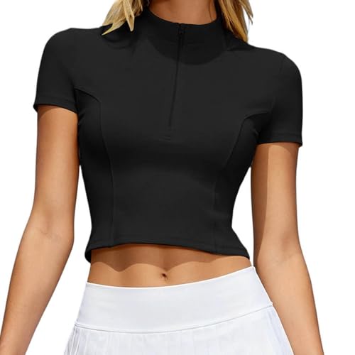 T-shirt de tennis ajusté et respirant haut de gamme pour femme active