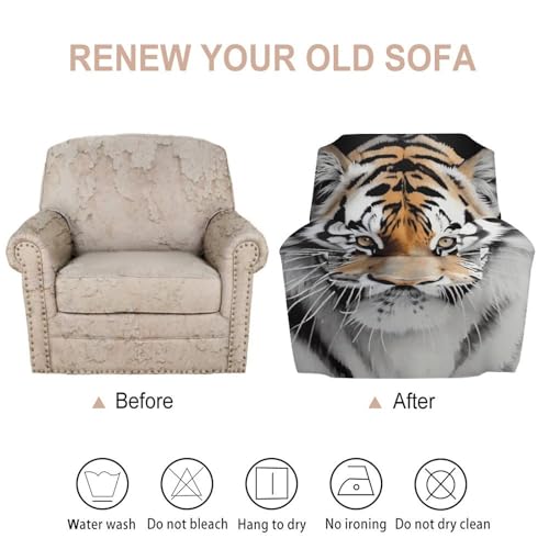 Housse de canapé simple matelassée Tiger2 lavable en machine - 4