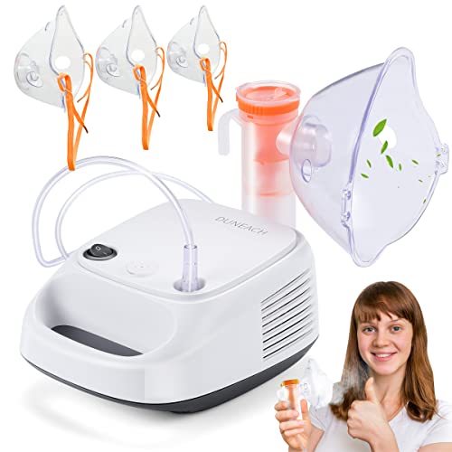 Nebulizer Machine for Adults Jet Nebulizer Air Compressor Nebulizer Portable Personal Cool Mist Kit with Tubing Mouthpiece Adult&Child Masks