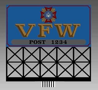 88-1251 Large VFW Lighted Neon Sign in DTN BaseÂ by Miller Signs