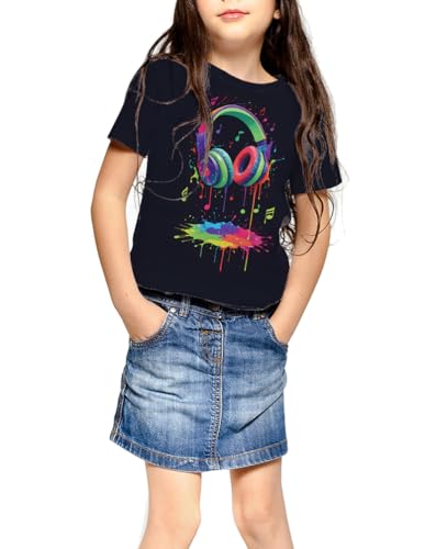Image of Ainuno Graphic Tees for Boys Girls Kids 7-14Y, Summer Short Sleeve T Shirt Cool 3D Print