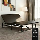 Feetice King Size Adjustable Bed Frame with Wireless Remote, Zero Gravity & Head & Foot Incline, Heavy-Duty Steel Frame, Whisper-Quiet Motor, Easy Installation (79