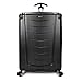 Traveler's Choice Silverwood Polycarbonate Hardside Expandable Spinner Luggage, Brushed Metal, Checked-Large 30-Inch