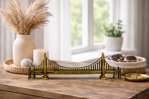 Figura Puente Golden Gate Modelo Metal 9.8 pulgadas miniatura 7