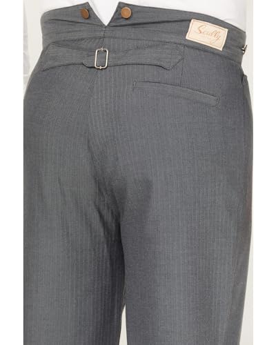 Scully Men's Brown Cotton Blend Western Pants 283