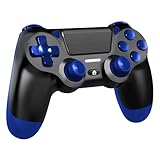 【Contrôle de précision et réponse rapide】: La disposition des boutons de la manette de jeu est optimisée avec une excellente conception de double joystick analogique. Et le contrôleur P4 équipé de la dernière technologie de capteur, d'un gyroscope 6 axes intégré, combiné à des boutons haute sensibilité, pour fournir un contrôle précis et la meilleure expérience de jeu pour les joueurs.
