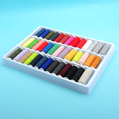 Set de Hilos para Coser 39 Colores Algodón y Poliéster miniatura 4