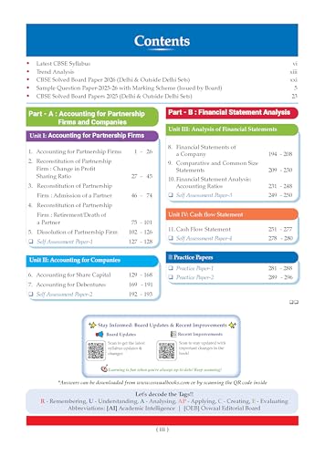 Image of Oswaal CBSE Class 12 Accountancy Question Bank | Chapter & Topic-wise Solved Papers (2017-2026) | Based on Syllabus (April 2026) | Includes 2026 Papers | For 2027 Exam