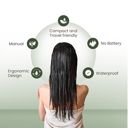 Image of Rey Naturals Hair Massager For Hair Growth For Men And Women | Shampoo & Hair Oiling Brush For Scalp Care, Relaxation & Hair Growth | Soft Silicon Bristles Oil Massager For Scalp -Red