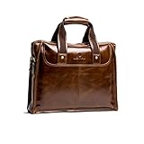 Dimensions : 38 x 8 x 28 cm. MONVALI serviette en cuir hommes Weston marron porte-documents attaché-case