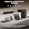 Home Theater Sound Bar Subwoofer, Sound Bar Bluetooth Surround Speakers, TV Speakers Sound Bars Bluetooth Hdmi(ARC) Optical Coaxial AUX USB 2.1ch Home Audio Sound System TV PC Wall MountS, Black